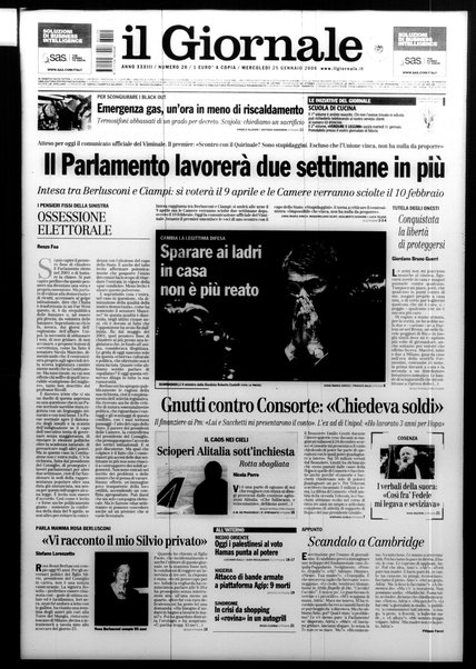 Il giornale : quotidiano del mattino